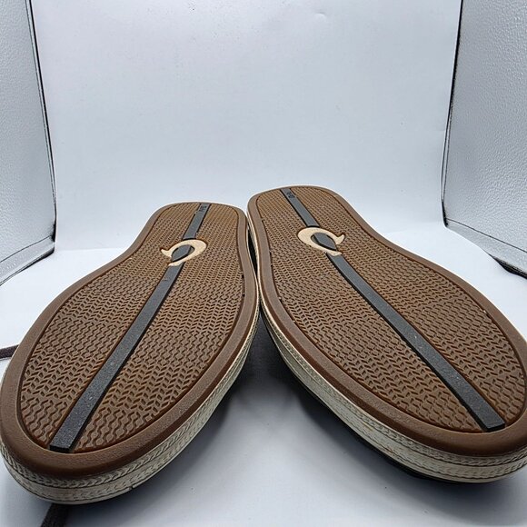 Olukai Pahono Lace Mens Size 10 Gray Shoes Casual Walking Lounge Relaxing - Picture 11 of 13